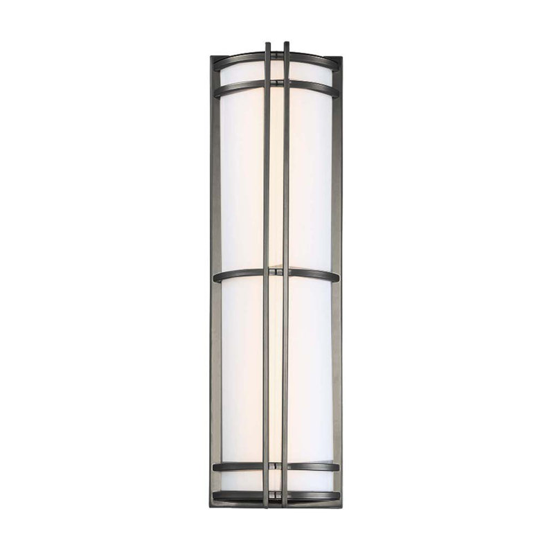 Skyscraper Outdoor Dimmable LED Flush Mount, Bronze, 3500K, 37" H x  9" W x 4.875" D