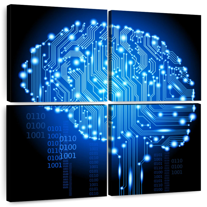 Keiri Cyborg Brain, 32" H x 32" W