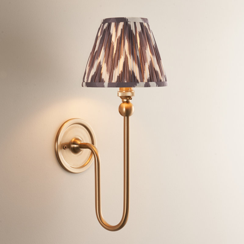 Santiago Steel Armed Sconce, Grey, 37cm H x 16cm W x 22cm D