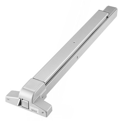 Serrures de porte à poussoir, barres anti-panique en acier au carbone pour portes de sortie, avec levier extérieur et 3 clés, quincaillerie de porte anti-panique à poussoir pour porte en bois et en métal, pour portes à gauche et à droite