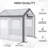 Outdoor Walk-In Greenhouse with Roll-Up Windows and Zippered Doors for Garden Patio Plant Growing