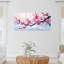 Ensemble de 3 tableaux sur toile représentant des branches enneigées et des fleurs de cerisier, pour la décoration du salon, de la chambre et de la maison.-1281330295