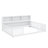 Floor Bed With Side Bookcase,Shelves,Guardrails