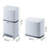 40l Double Layer Trash Bin With Step-pedal & Rolling Wheels – Multi-compartment Sorting Bin For Home, Kitchen, & Recycling