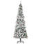 Arbre de Noël artificiel floqué au crayon avec 600 branches de pin réalistes, pommes de pin, baies rouges, ouverture automatique,