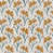 Vanves Floral Ochre Teal selected