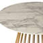 Jacques Pedestal Pristine Engineered Marble Dining Table-927559121