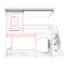 Lit superposé Willowcrest Kids House avec rangement en escalier pour dormir et jouer-134060246