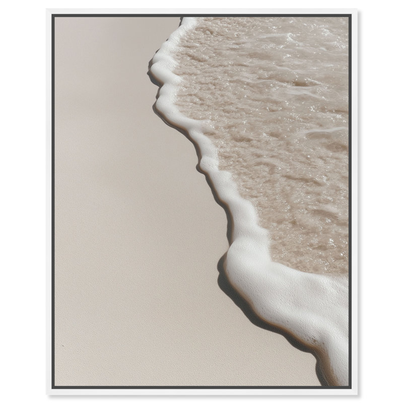 Soft Shore II Print by Oliver Gal, 46"H x 37"W, White Floater Frame