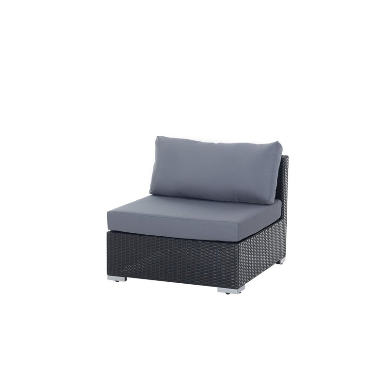 Elanna 225cm Wide Patio Sectional with Cushions