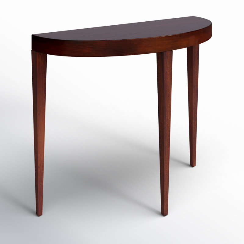 Ingrid Light Burl Console Table, Antique Cherry