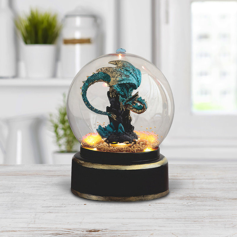 7.5"H Dragon in Air Powered Snow Globe