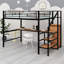 Lit mezzanine en métal avec bureau-2122844899