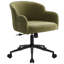 Vanity Chair With Wheels And Arms, Comfy Office Chairs For Women, Height Adjustable Ergonomic Swivel Chair For Bedroom, Living Room Makeup,chenille-746302177