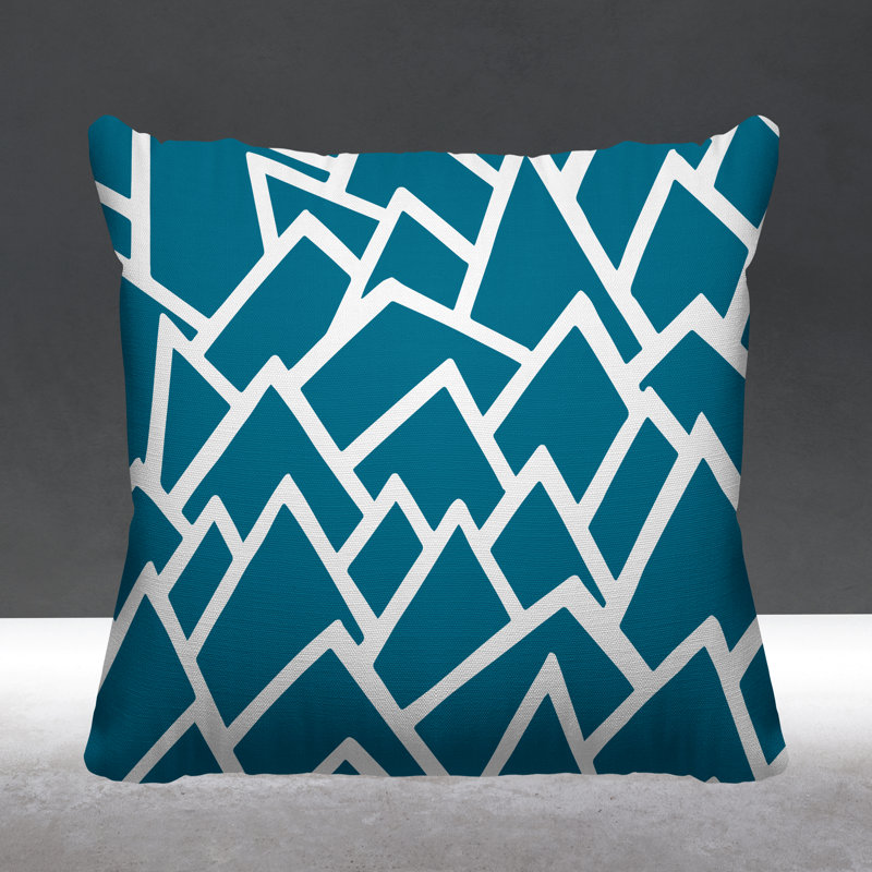 Coussin Speck, L 17 po x H 17 po, Turquoise