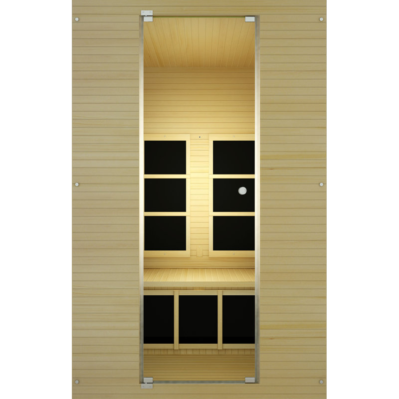Joyous Flex 2 Person Far Infrared Sauna with Reversible Door (low Emf)
