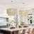Ardita Rattan Pendant Light - Ivory White Drum 1-Light Polished Handwoven Dimmable Hanging Light For Kitchen Island, Kitchen, Dining Room, Living Room, Bedroom, Hallway or Covered Patio in Modern, Farmhouse & Boho Style-165702560-192548967-192548946