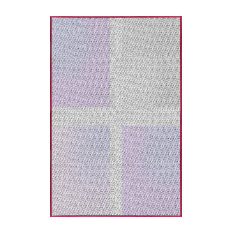 Tapis de zone mauve à motifs Hoelscher, Rectangle 2 pi x 5 pi