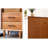 Solid wood style bookcase