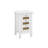 3 Drawers Rattan Nightstands Set Of 2, Wooden End Table With Rattan-Woven Surface, Bedside Table Storage Side Table