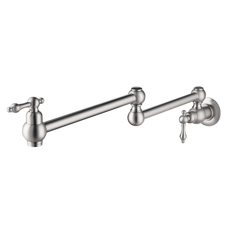Robinet remplisseur avec accessoires, Nickel brossé
