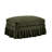 In Chenille Fabric With Removable Ruffles For Two Different Looks, Comfortable Body - Supporting Design, Distinctive Curved Cushion And , Silver Threaded Chenille, Various Furniture Arrangements