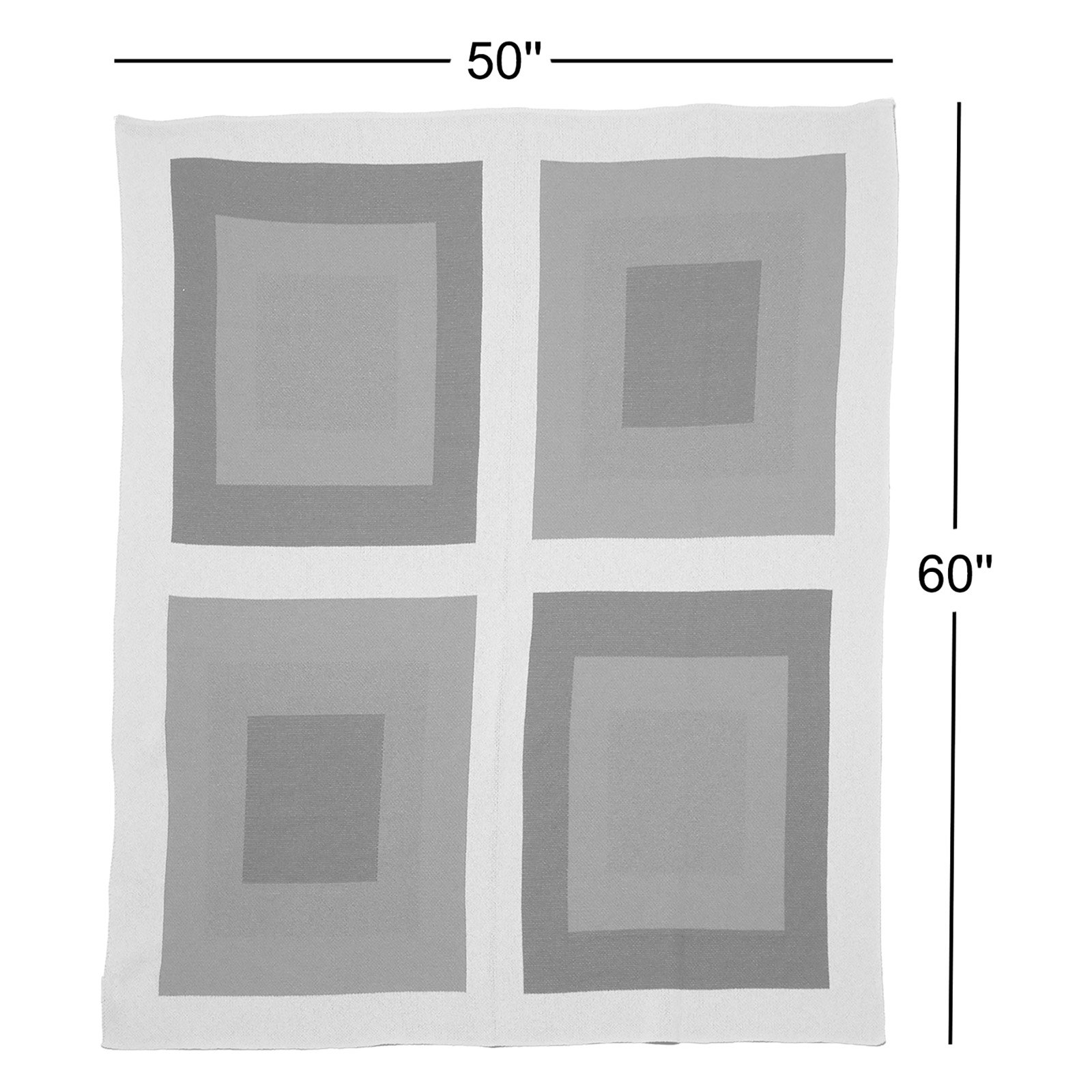 Modern Cotton Blend Knitted Throw Blanket, Red