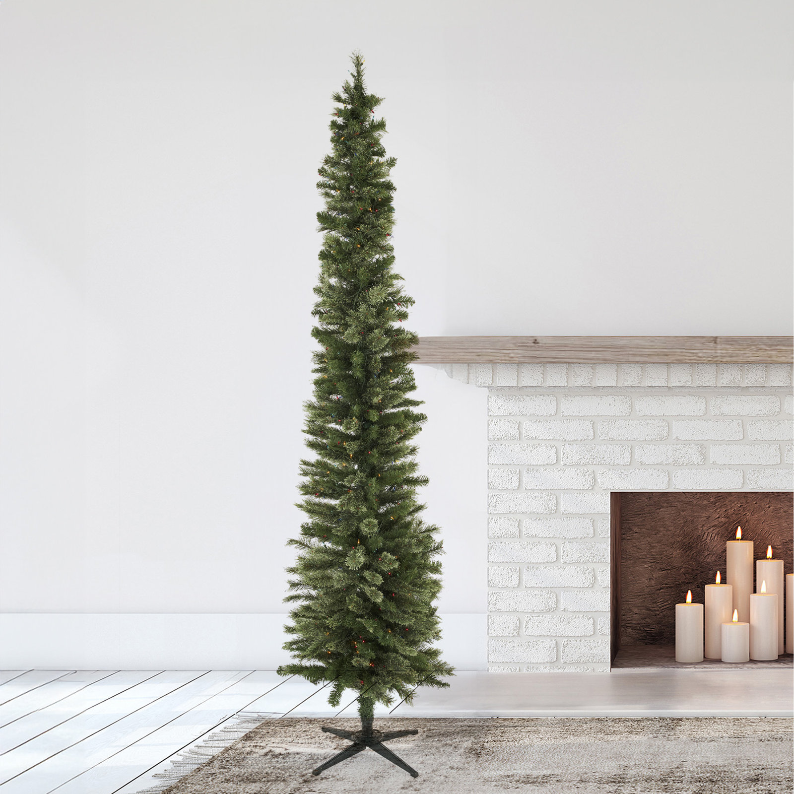 Stanley 9' Pre-Lit Spruce Christmas Tree