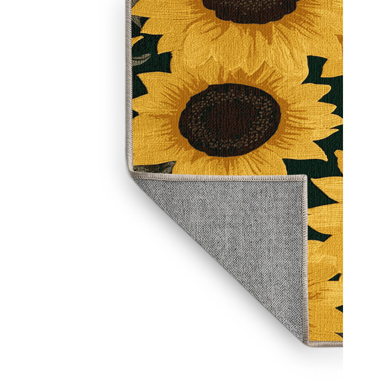  Tapis lavable Sunflowers Farm, Rond 3 pi
