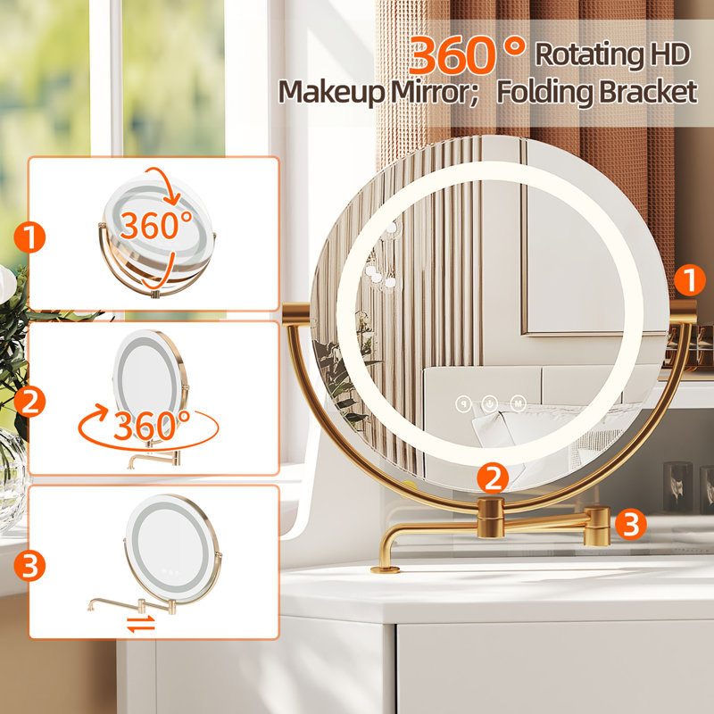 Meuble-lavabo de coin avec miroir et lumières DEL
