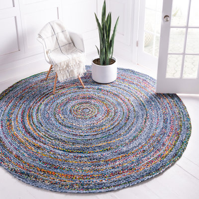 Tullie Hand Braided Cotton Abstract Indoor Rug