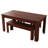 Kitchen Dining Table Set, Dining Table with Bench and 2 Chairs