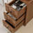 End Table with 3 Drawers, Corner Table with 2 Open Shelves, Tall Side Table for Bedroom and Corner-390282452