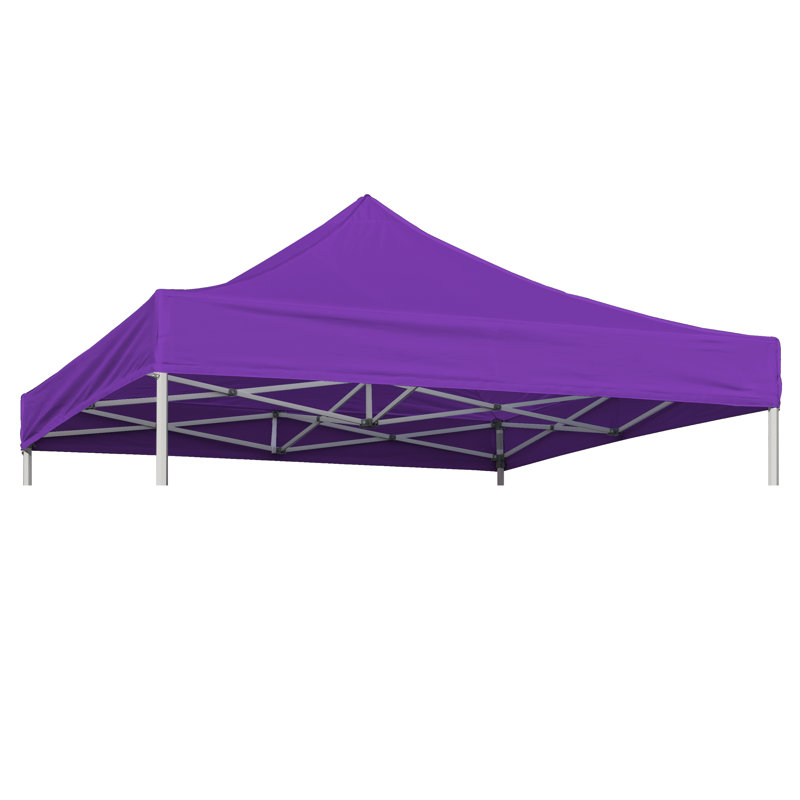 Replacement Canopy Top, 0.8" H x 120" W x 120" D, Purple