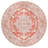 Lesak Ornate Medallion Machine-Washable Orange/Cream Rug-1999830252