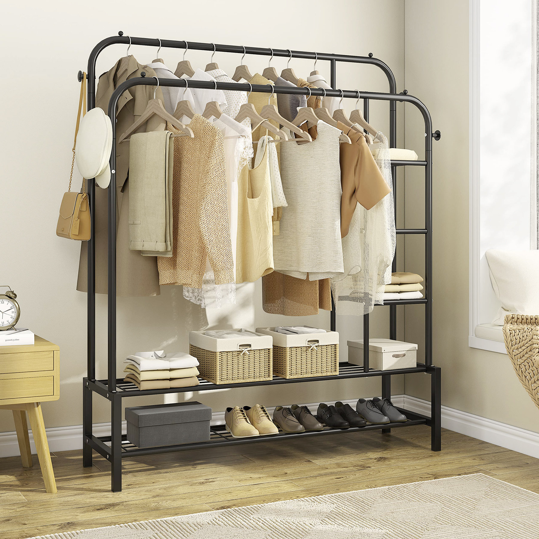 Rebrilliant Mettie 47 Metal Closet System | Wayfair