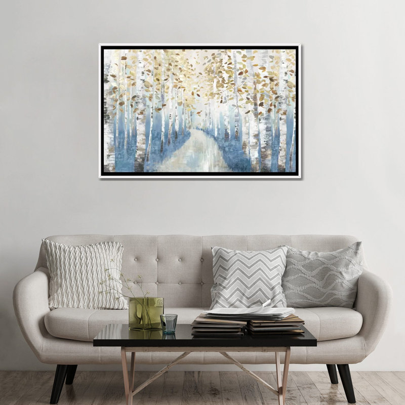 New Path I, Cadre blanc, H 32 po x l 48 po x P 1,5 po, Pas de tapis