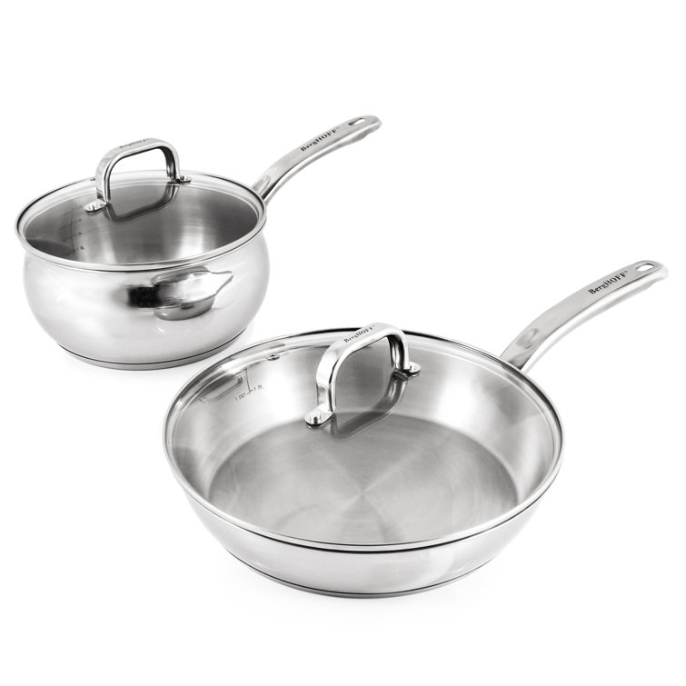 BergHOFF Belly Shape 12-Piece Stainless Steel Cookware Set