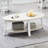 Hansmeier Solid Wood Top Coffee Table-727225515