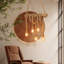 Lustre en rotin 6 lumières Abishanth