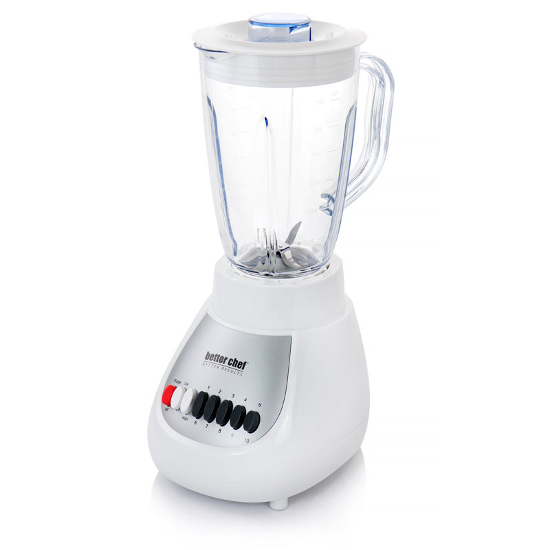 Better Chef 10 Speed 50oz. Countertop Blender, White