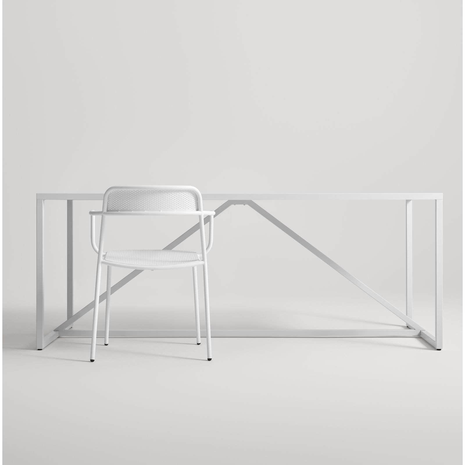 Trim Armchair, White