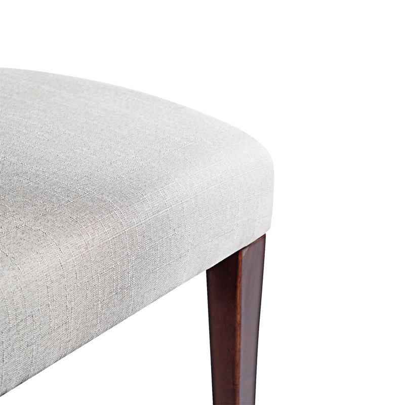 Chaise d'appoint rembourrée (ensemble de 2), Noyer