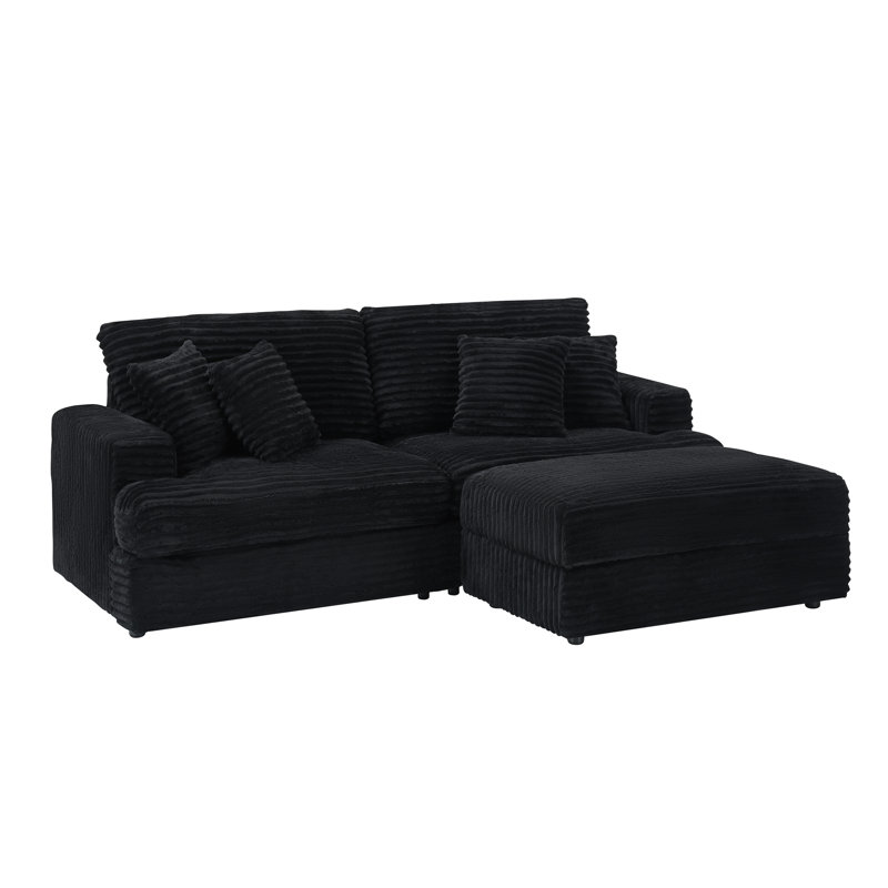 41.34-inch gorgeous sofa, Black
