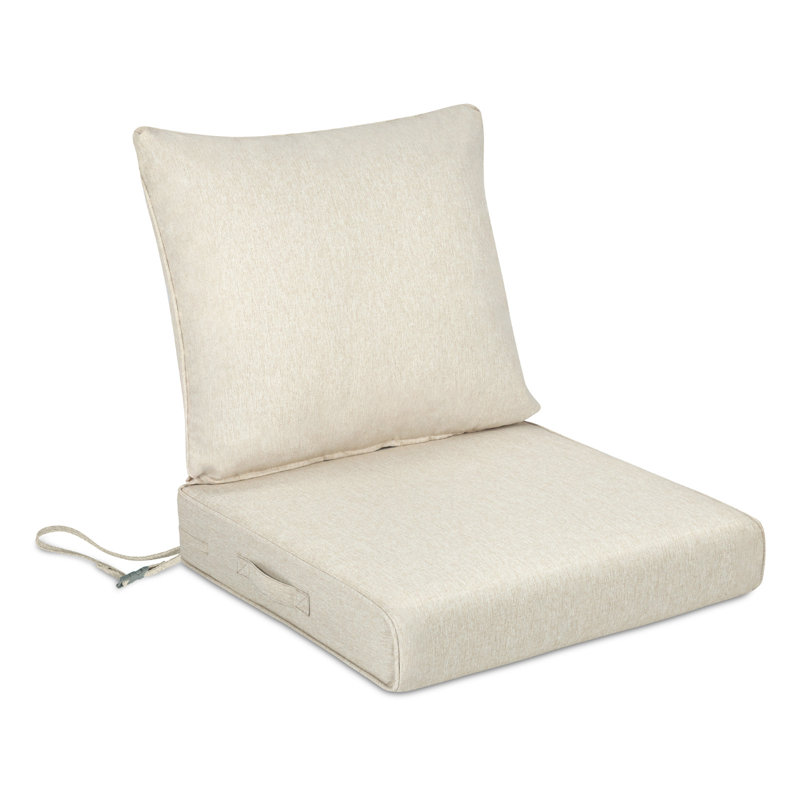 Inch Outdoor Chair Cushion Set, 25"x25", Light Taupe