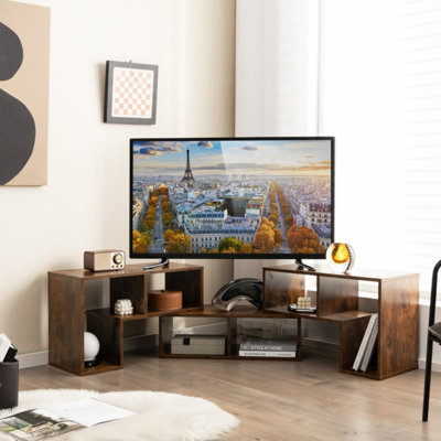 Meuble télé 3 pièces pour téléviseur de 65 po ou moins avec tablettes