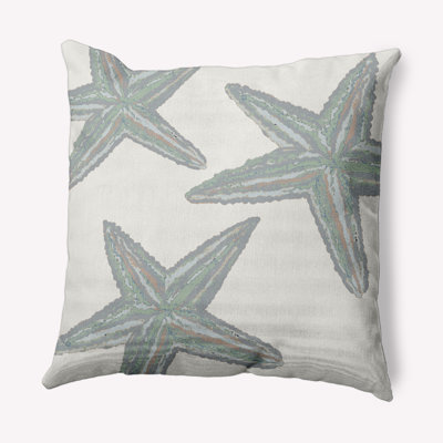 Beach Vacation Geometric Reversible Throw Pillow