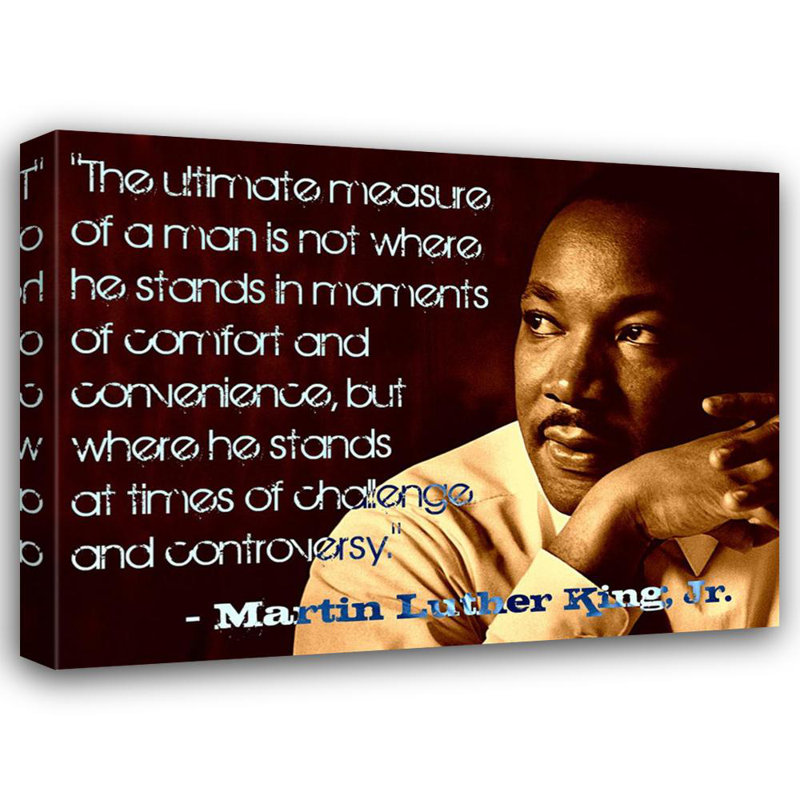 Martin Luther King Jr - Citation, H 36 po x l 48 po