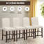 Upholstered Bar Stool with Solid Wood Frame