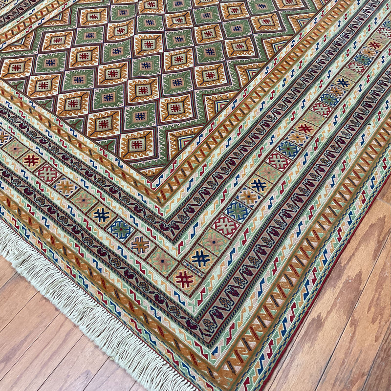 Laine soumak afghane tissée à la main Kilim